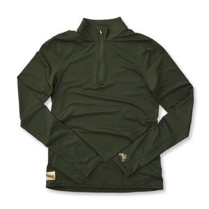Tracksmith Twilight Quarter Zip in Forest, M